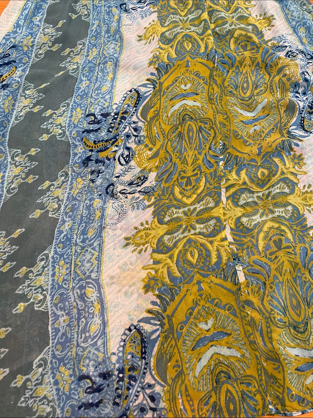 Free People Spring Scenery Maxi Dress Size 12 Halter Neck Floral Blue Green - Picture 15 of 15